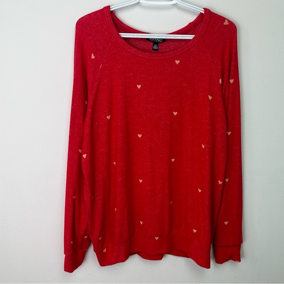 Buffalo David Bitton Red Heart Pullover Sweater Large - Picture 4 of 8